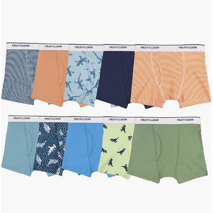 棉制针织男童平角裤