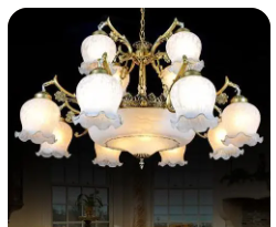 灯具：吊灯、壁灯、吸顶灯